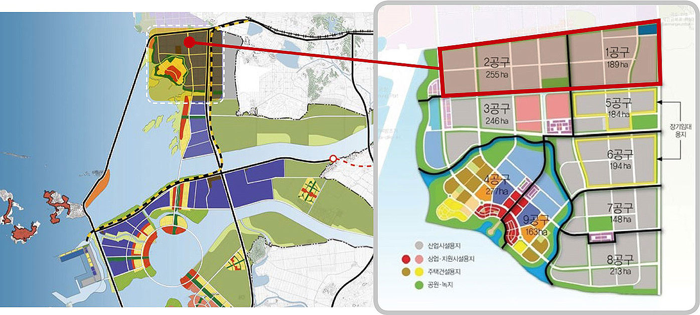 새만금 한중 산업협력단지 대상지역소개
