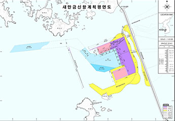 새만금신항 계획평면도