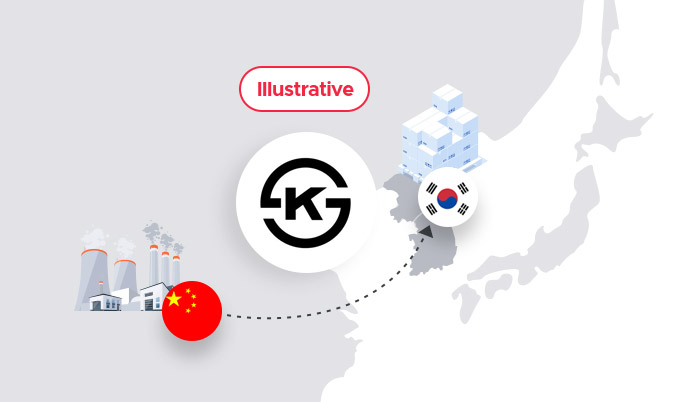 中国→韩国出口 : Illustrative(KS Mark)
