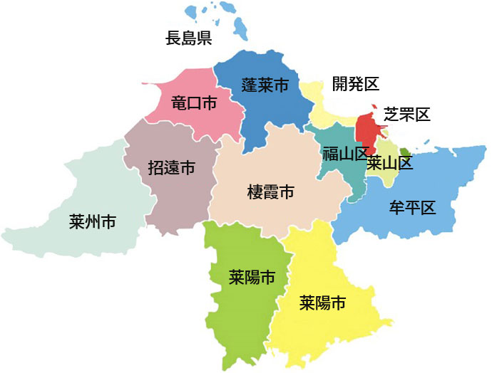 옌타이시 지역표기